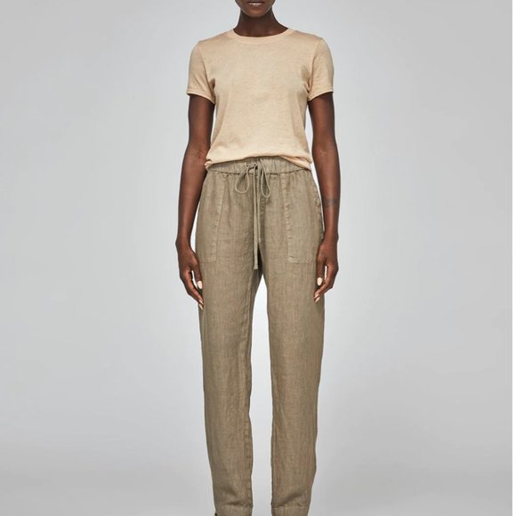 Enza Costa Tan Straight Leg Pants - Picture 1 of 6
